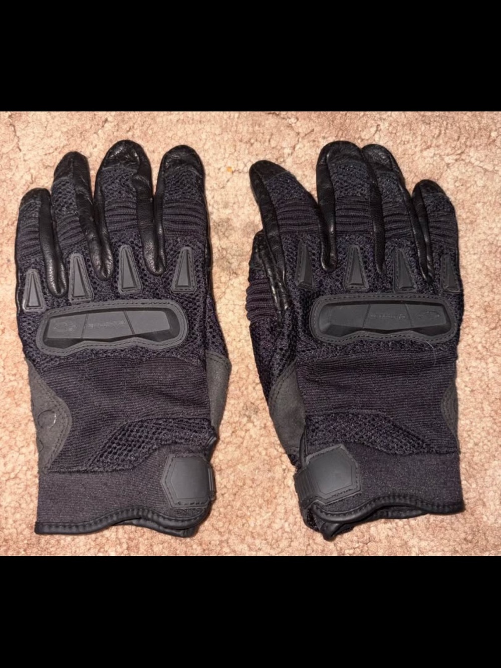 Women's Black Tactical Protective Gloves - Breathable Grip